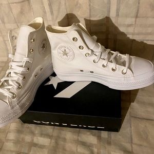 Elevated Gold Platform Chuck Taylor All Star